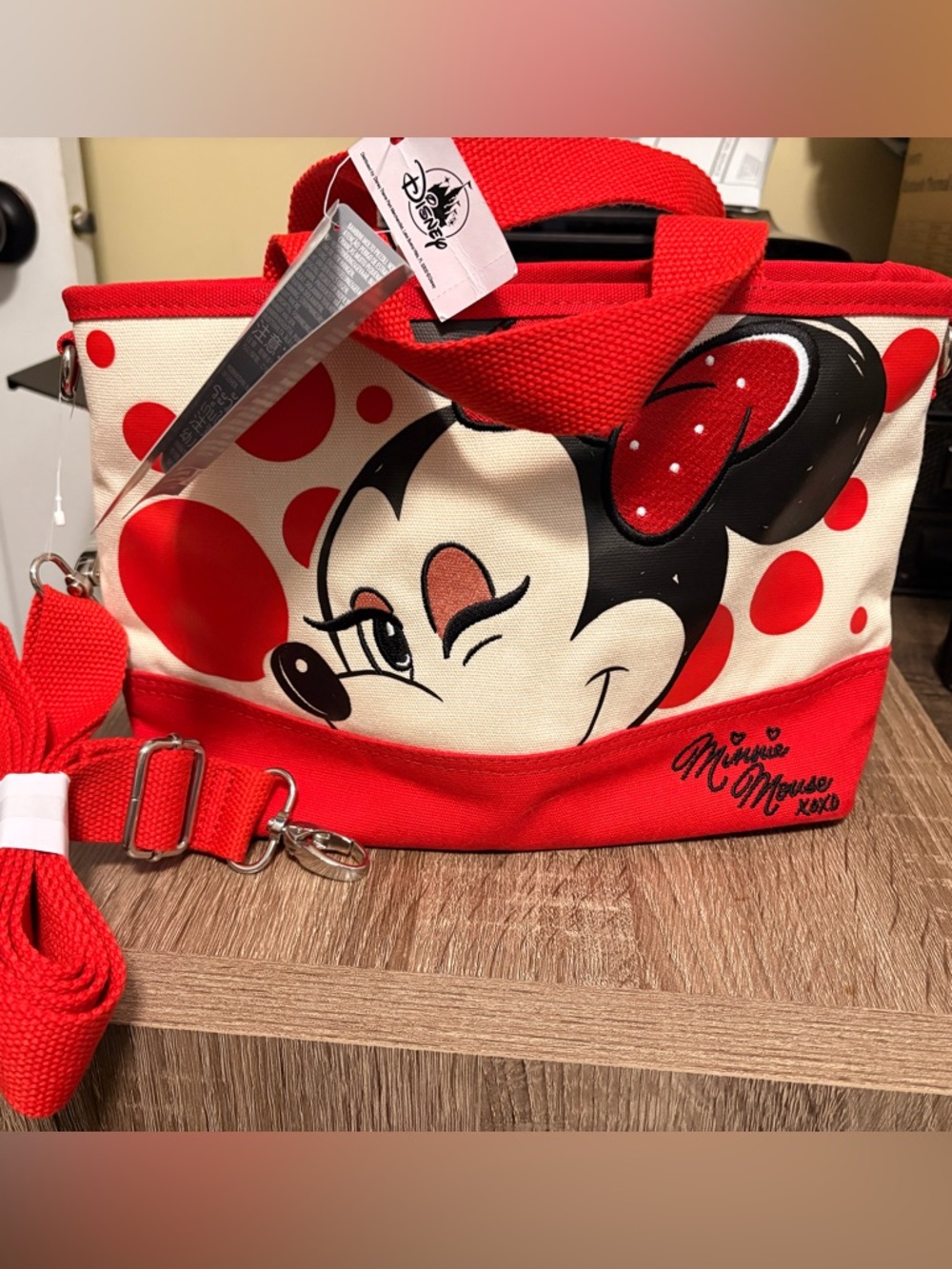 Disney Parks Minnie Mouse Mini Canvas Tote Bag